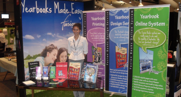 Fusion Books at an education expo in Sydney.