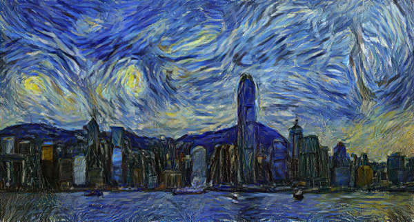 Starry Night in Victoria Harbour