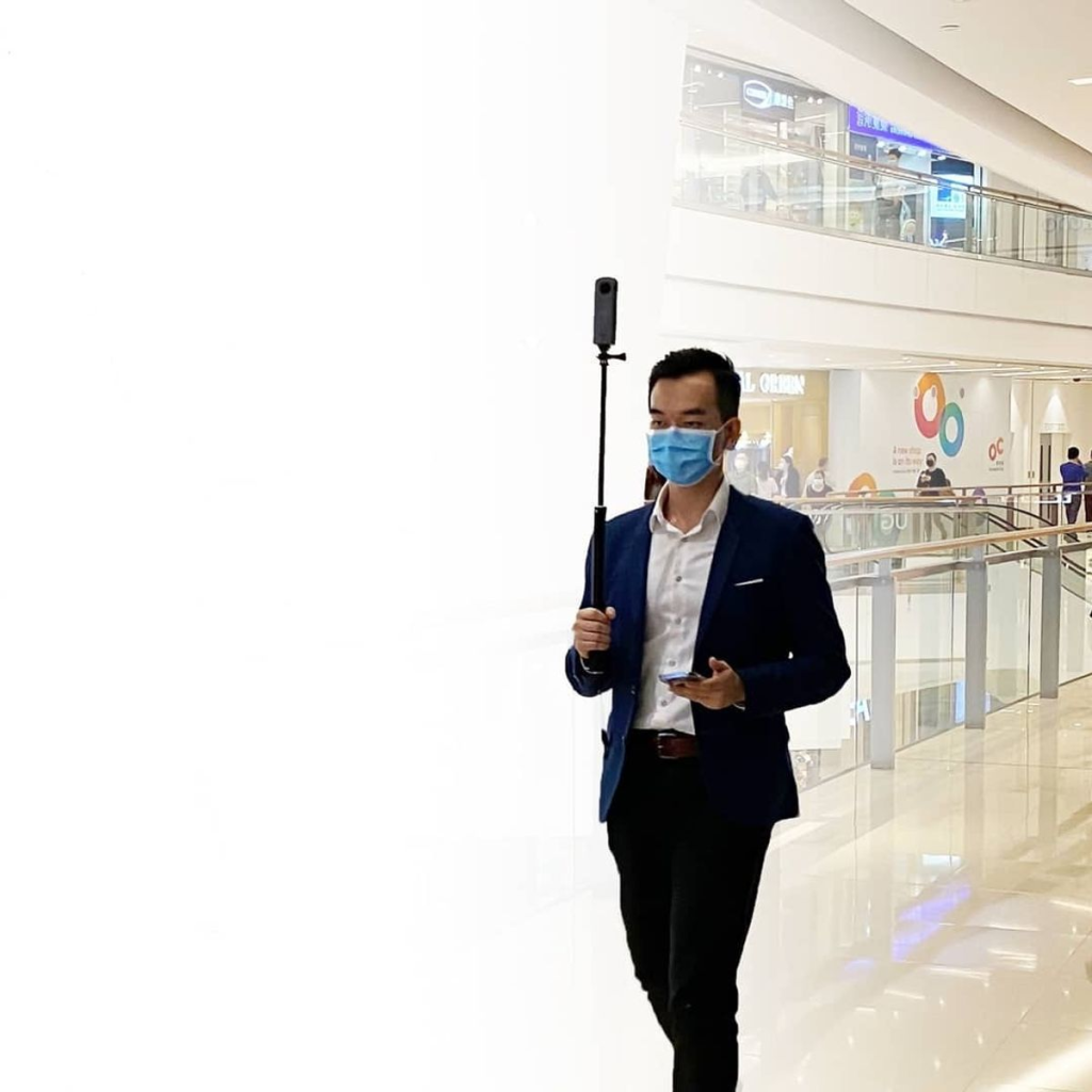 Mapxus 可以偵測到不同樓層,使得室內地圖、導航不再只限於 2D 的平面移動,而是能偵測到 3D 的高低落差。圖為蒐集街景的畫面。圖片來源:Mapxus
